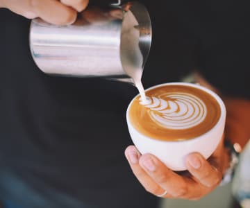 barista making cappucino